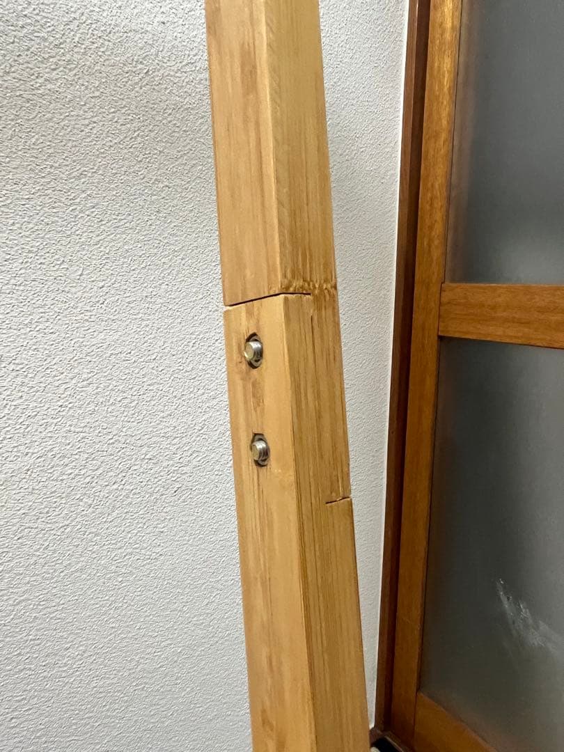 竹製ハンガーラック 引き出し付き