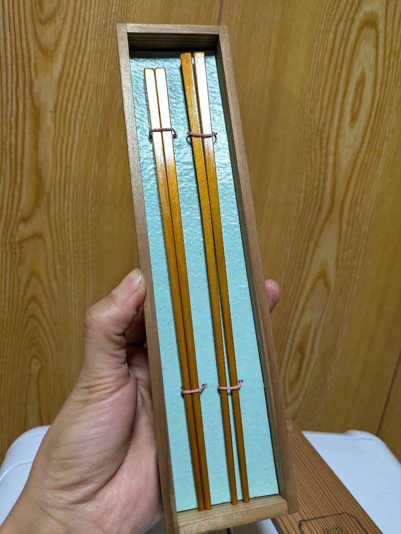 能代春慶塗　夫婦箸　春慶塗り　漆塗り　漆