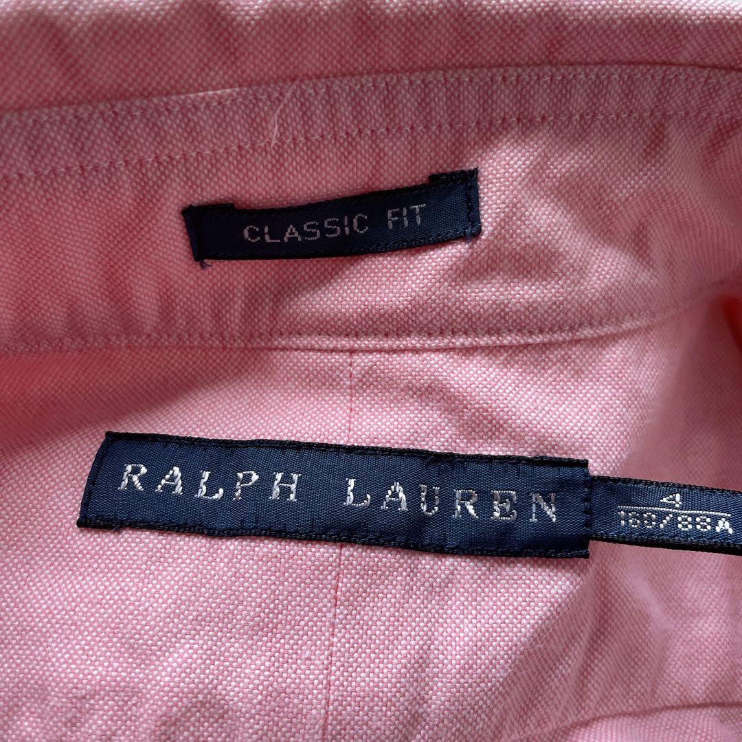 美品　ラルフローレン　M オックスフォードシャツ　　ポニー　ボタンダウン　ピンク