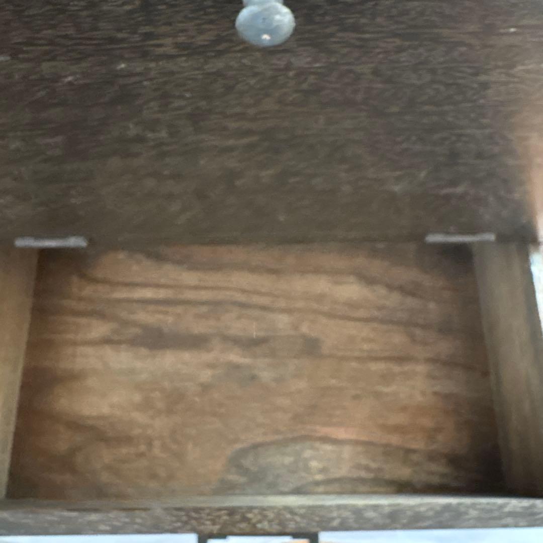 昭和レトロ 木製裁縫箱 ソーイングボックス 連動式 引き出し付き 古道具