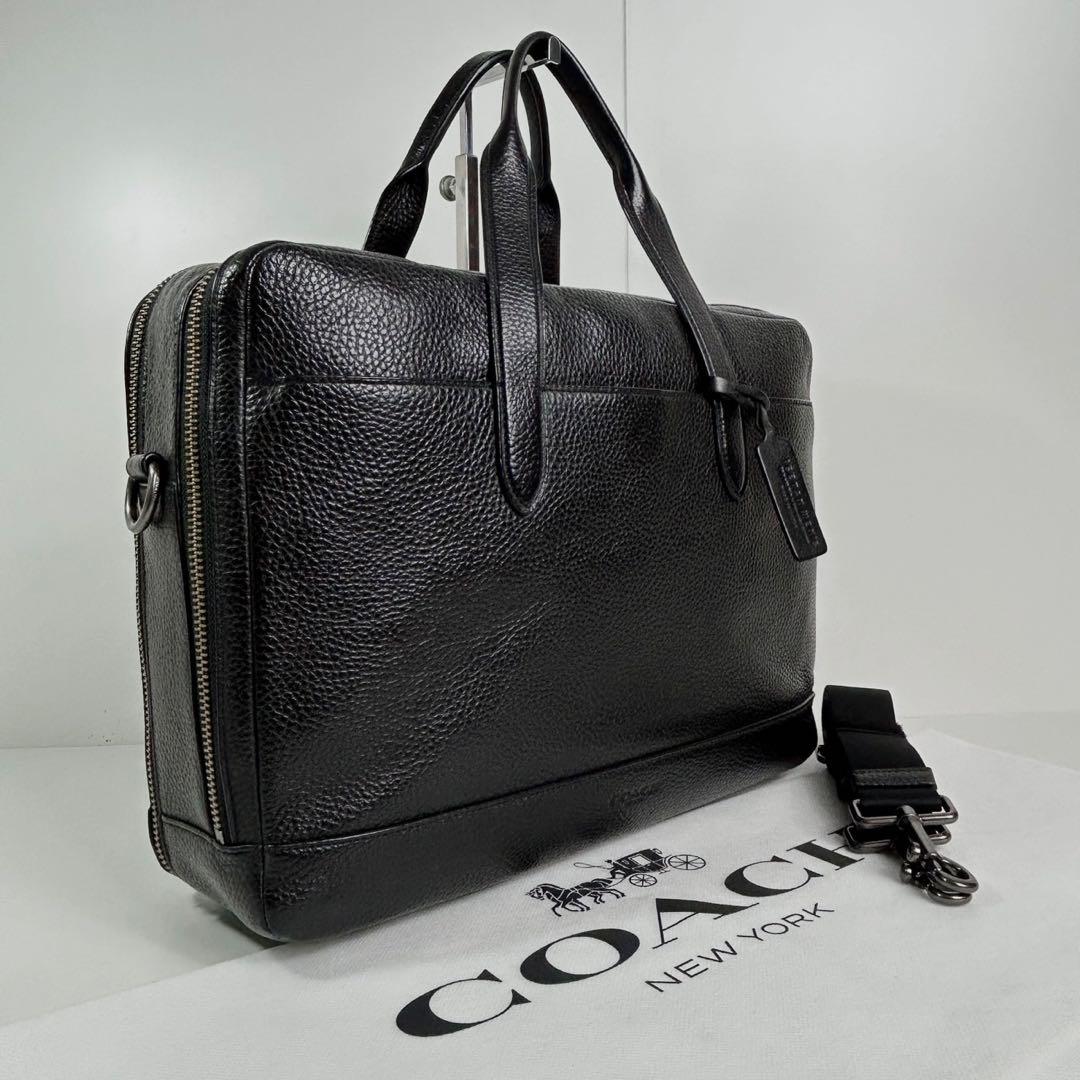 ✅【良品】定価11万　メンテ済み　コーチ　ビジネスバッグ　COACH レザー