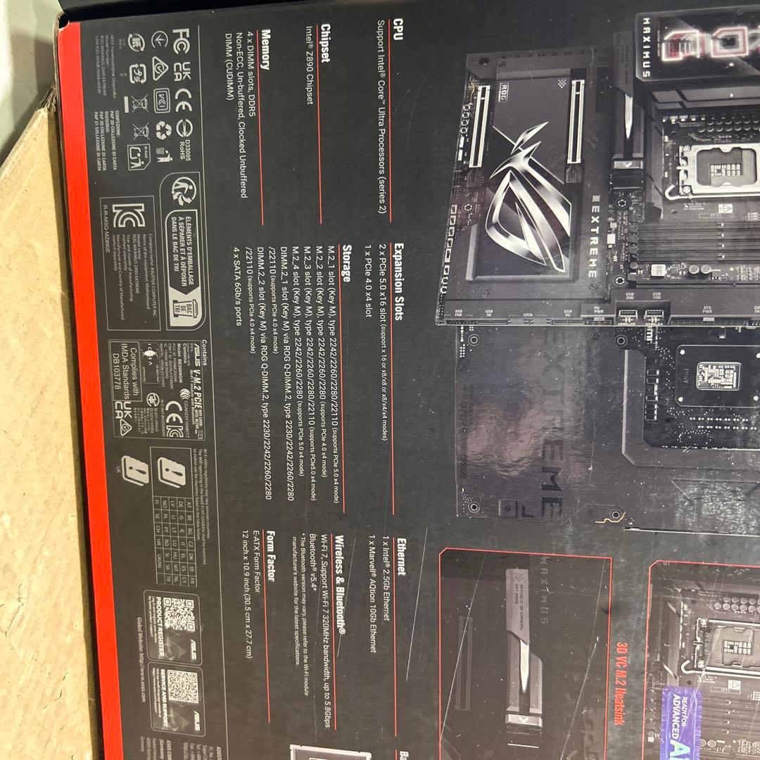 マザーボード ASUS ROG Maximus Z890 Extreme