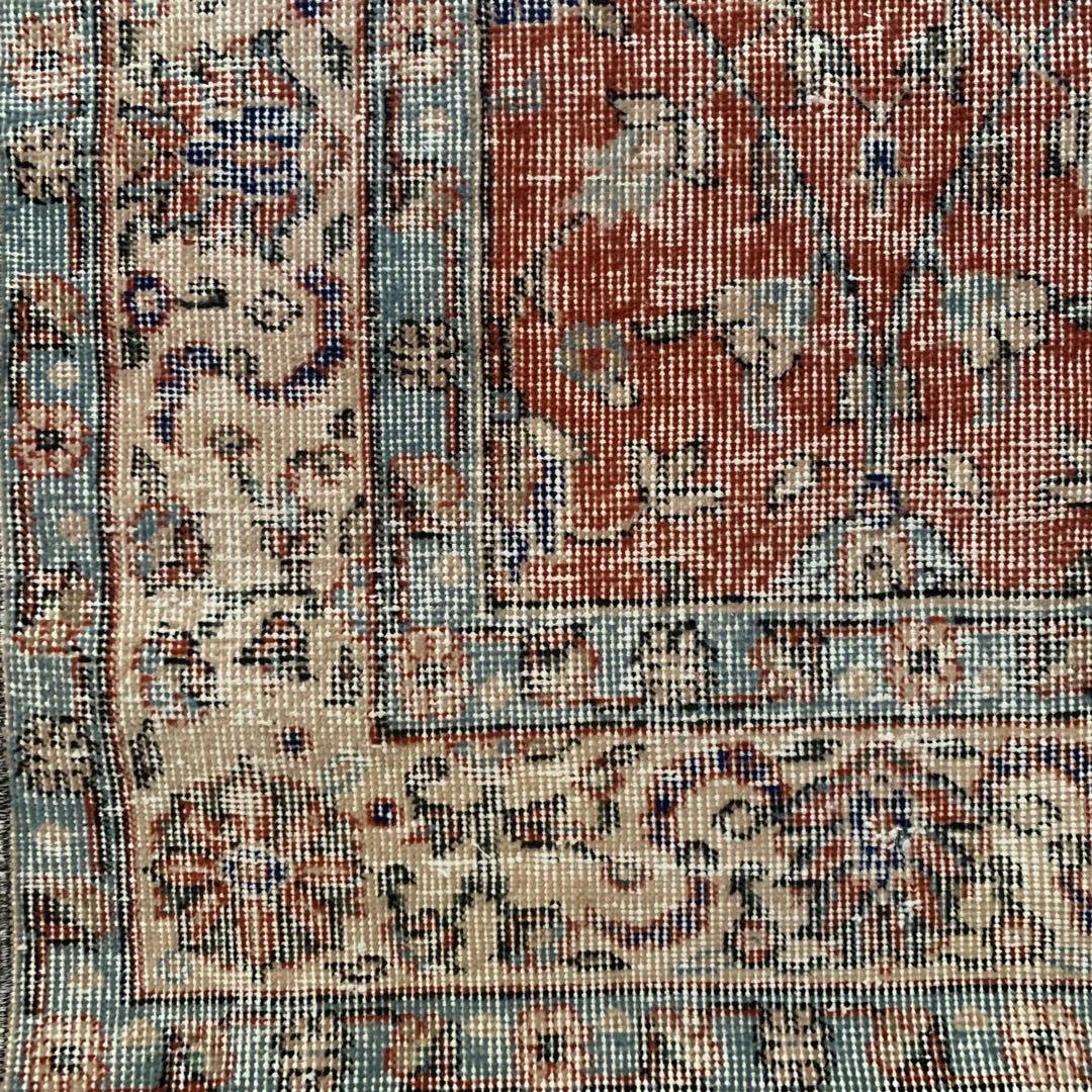 hi89　超大判　250×139 トルコヴィンテージラグ　テラコッタレッド