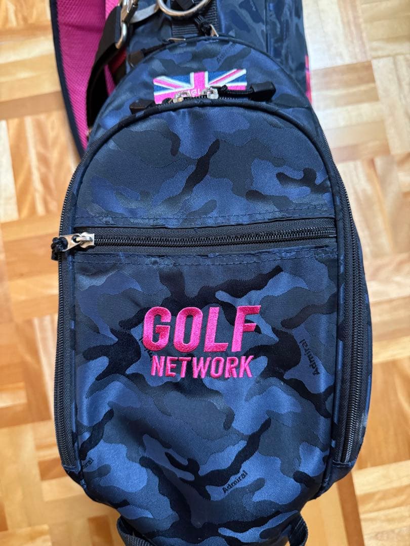 Admiral GOLF NETWORKコラボ 迷彩柄スタンドキャディバッグ