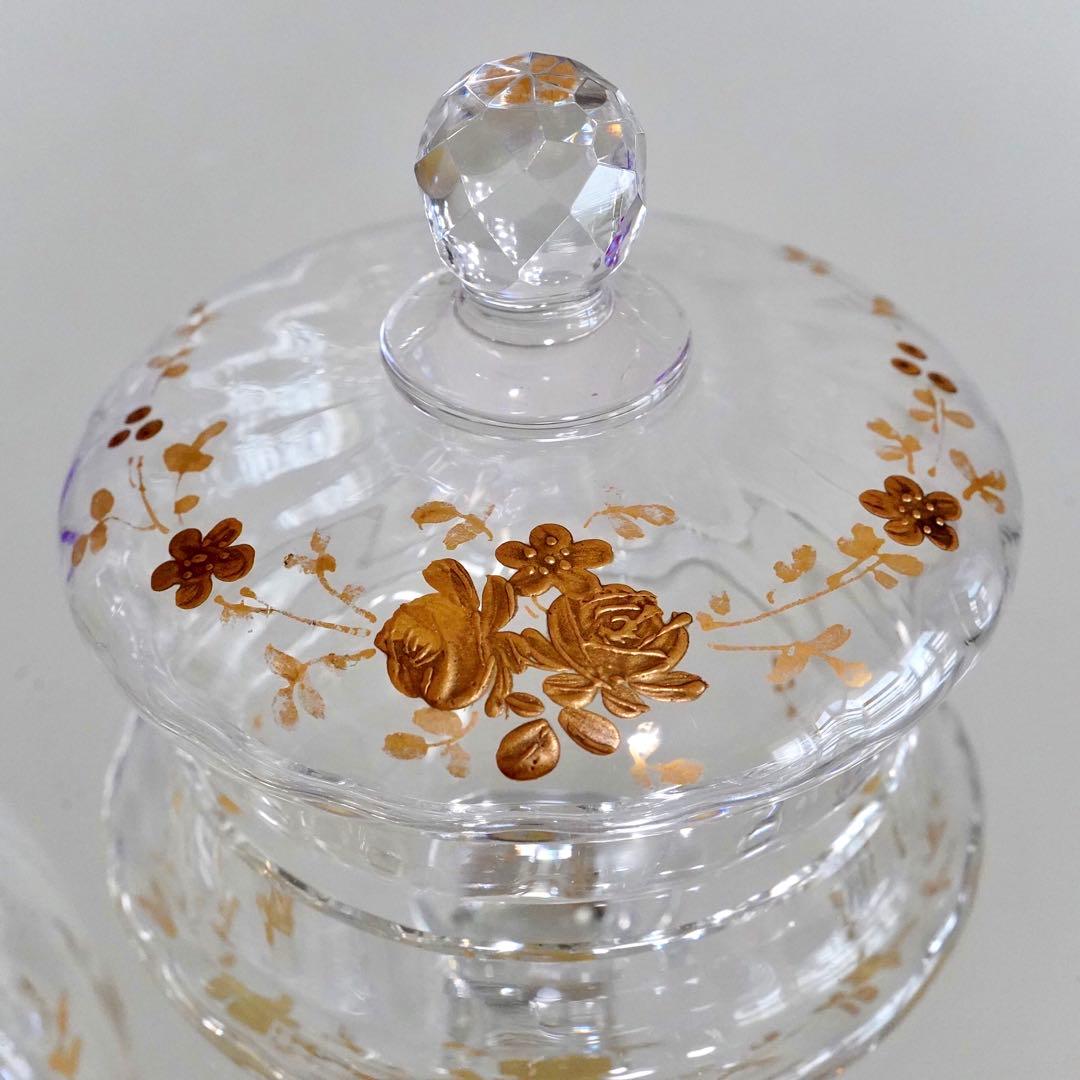 あすまむ★極希少★24金彩★オールドバカラ★ルイ15世様式★蓋物★小物入れ