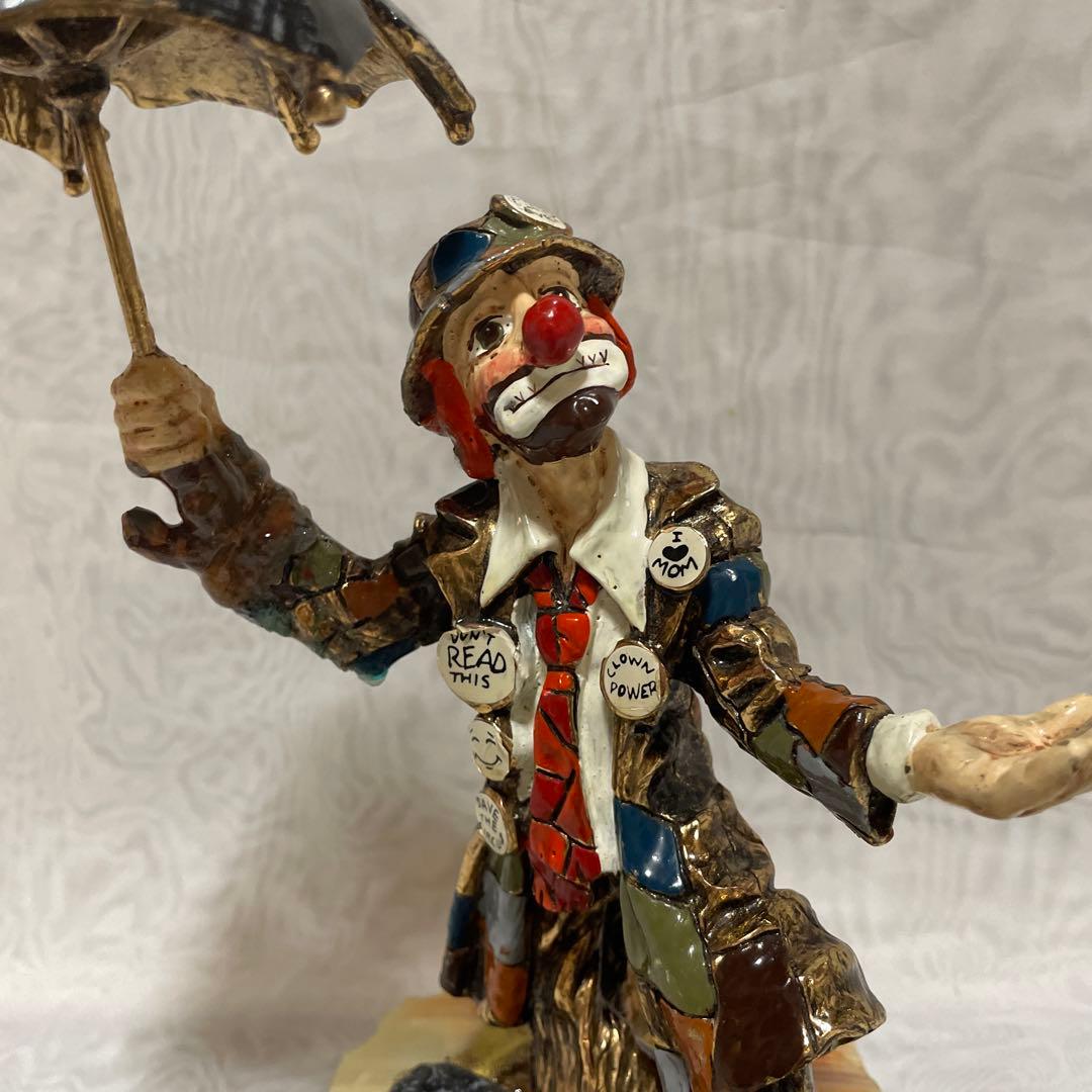 ヴィンテージ Ron Lee ピエロ 大理石　置物　アンティーク　インテリア