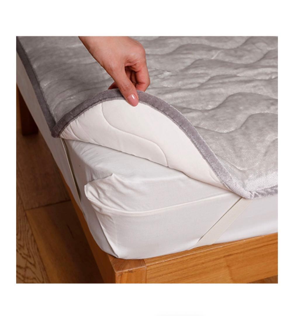 BS-FINE 敷きパッド　ダブルサイズ　グレー