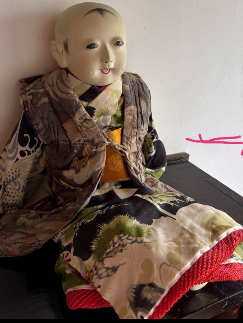 市松人形 伝統工芸　日本人形　訳あり　男の子　昭和レトロ　着物　和服