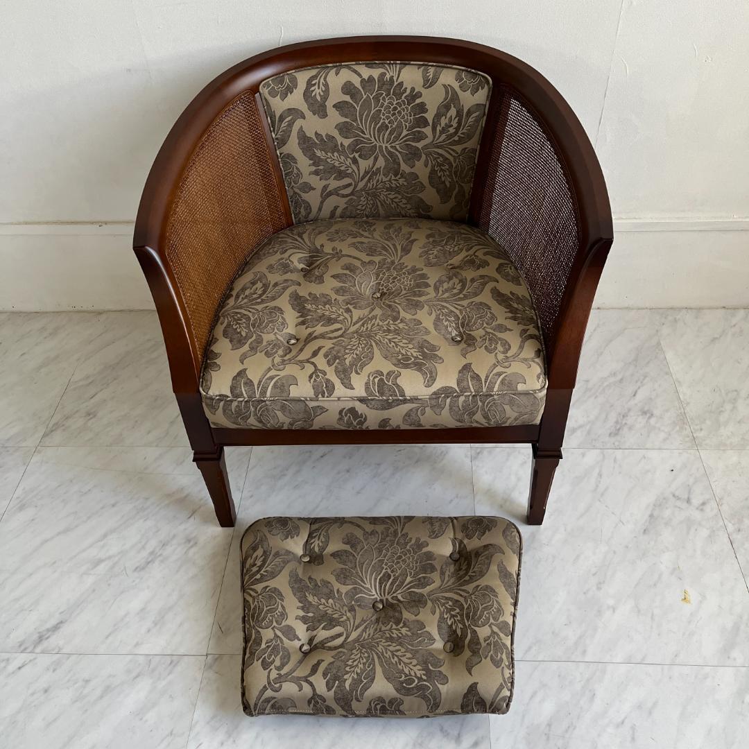 マルニ木工 アームチェア 木製 椅子 籐 ニース