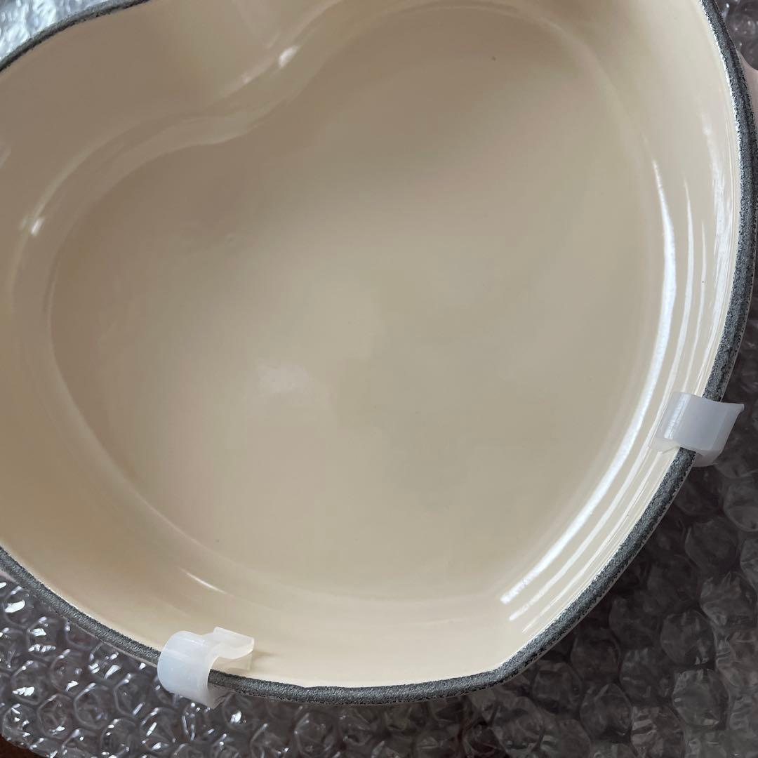 LE CREUSET ハート型▪︎ダムール ディッシュ20cm▪︎シェルピンク▪︎新品