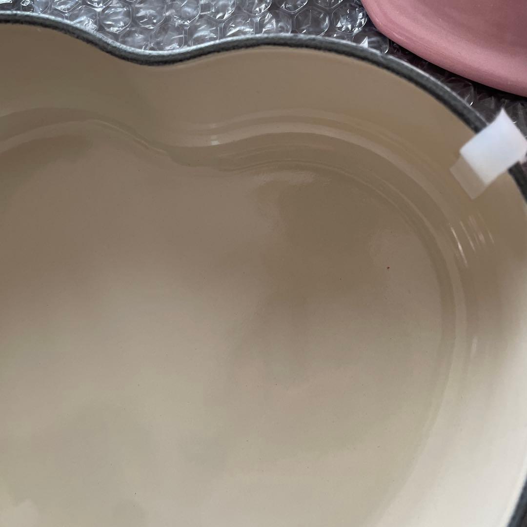 LE CREUSET ハート型▪︎ダムール ディッシュ20cm▪︎シェルピンク▪︎新品