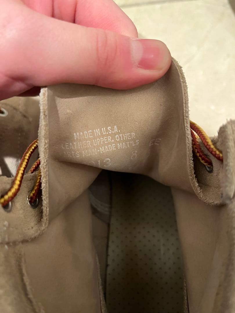 WALKER USA製 スエードワークブーツ8EE