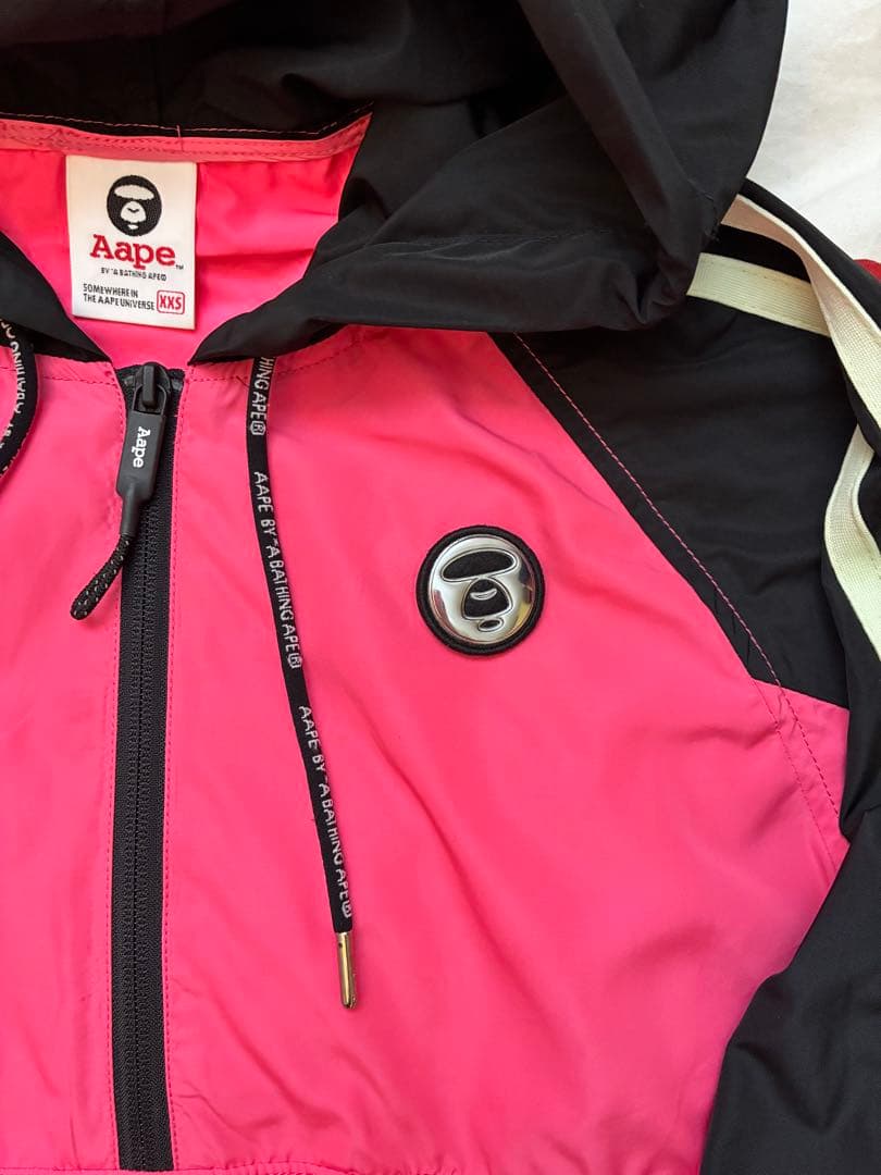 AAPE BY A BATHING APE® ピンク ナイロンジャケット