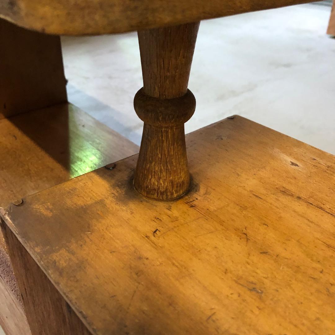 昭和レトロ　ウッドラック　木製棚　ガラス戸　飾り棚　引出付き収納　ディスプレイ