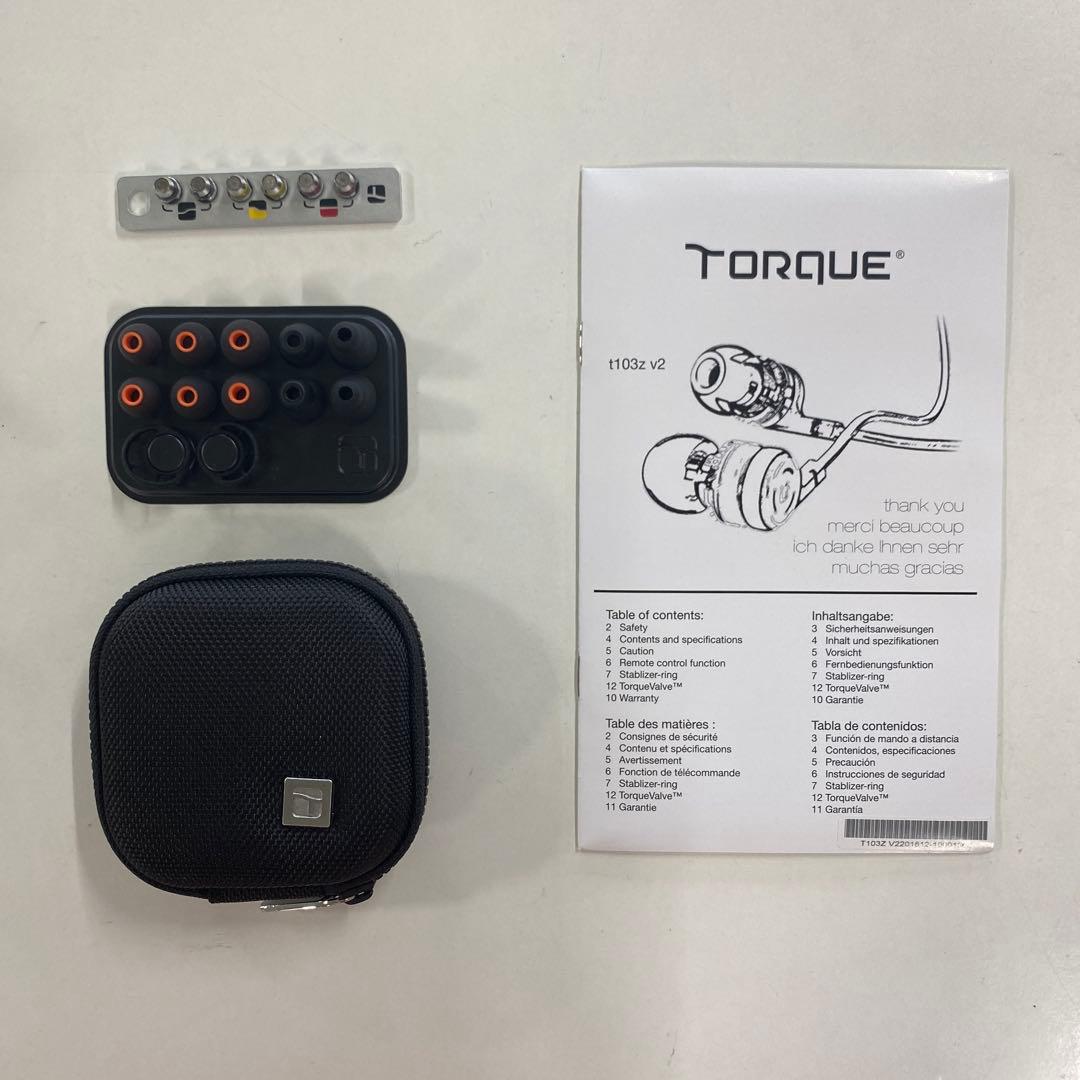 TORQUE インナーイヤーイヤフォン t103z v2 TR-0003