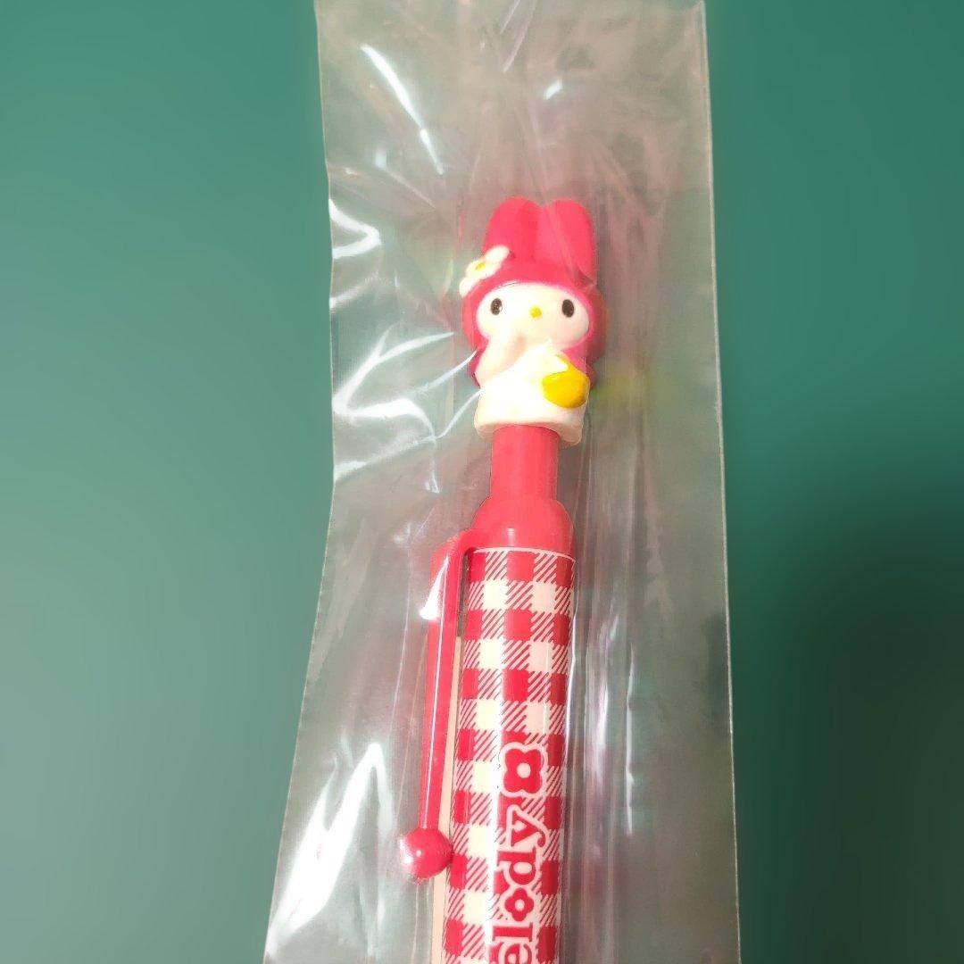 マイメロディ　ボールペン　サンリオ　チェック　レトロ