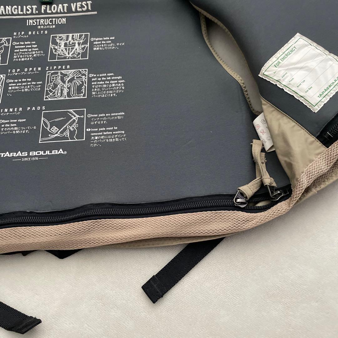 レア‼️ TARAS BOULBA アシックス　フィッシングフロートベスト　L