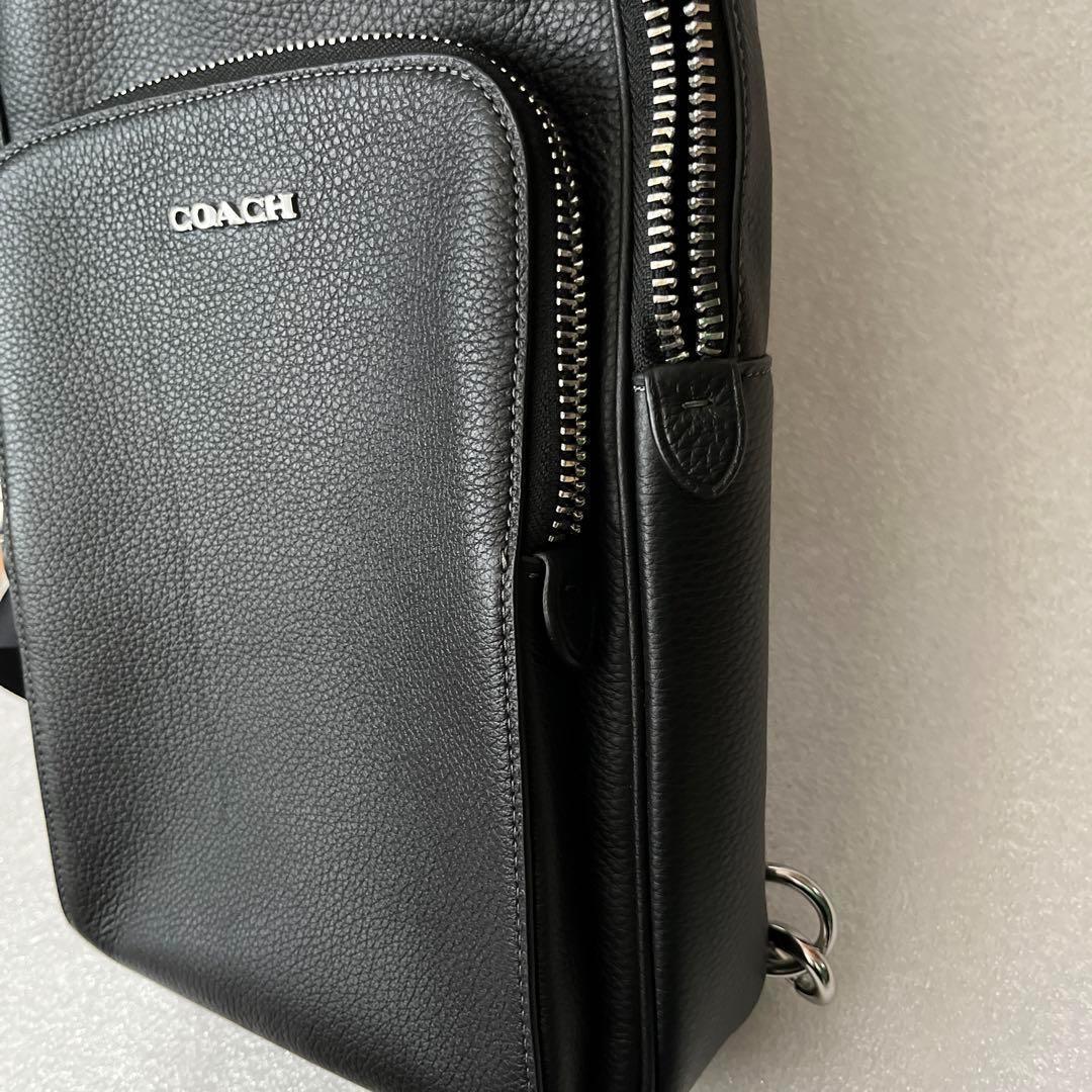 お値下げ【美品】COACH ボディバック　ショルダーバッグ　コーチ　レザー