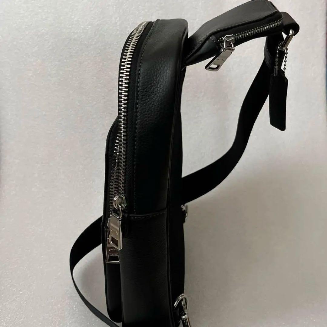 お値下げ【美品】COACH ボディバック　ショルダーバッグ　コーチ　レザー