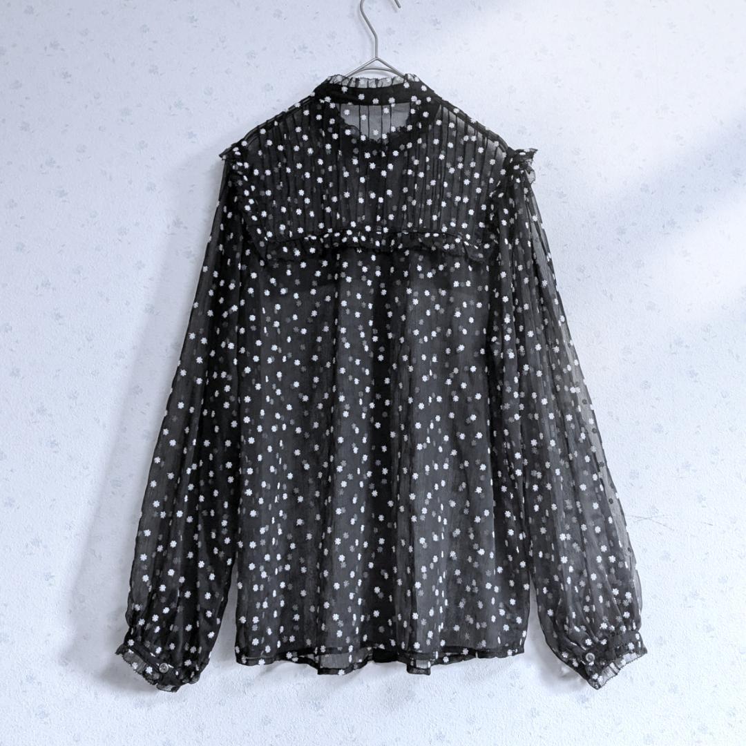 25SS IENA 楊柳フリルピンタックブラウス 今季新作