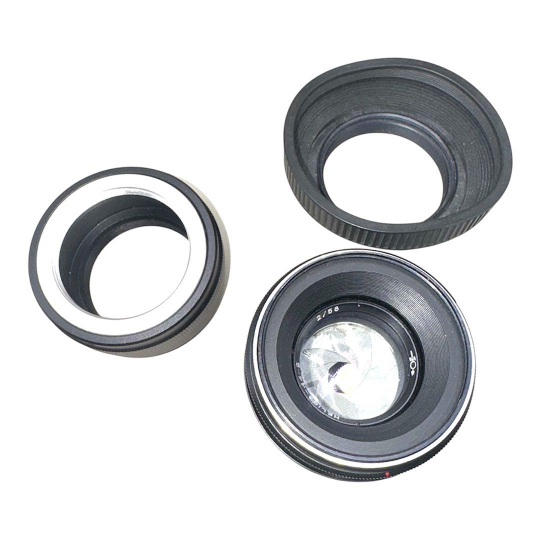 Helios-44-2 M42 Sony アダプターとはフード付き