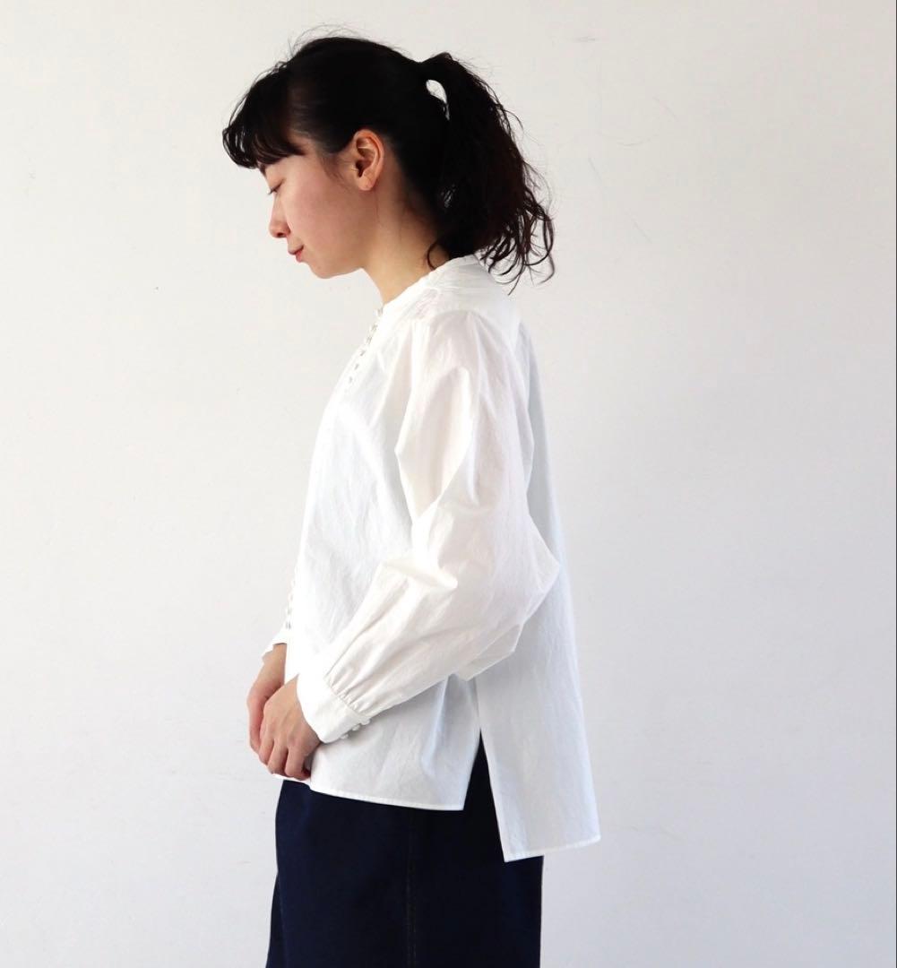 pot and tea 釦たくさんブラウス