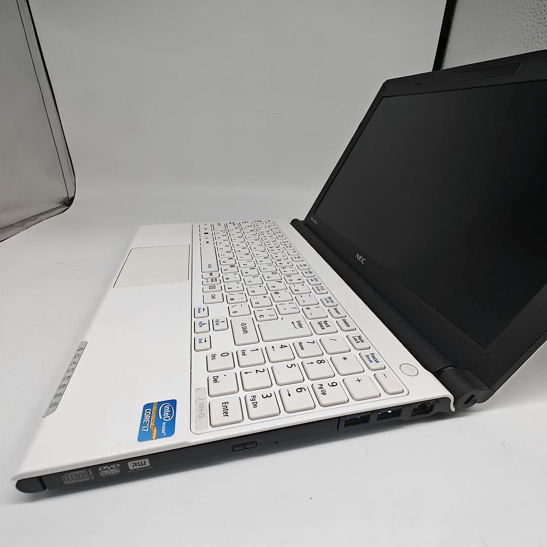 【NEC】高性能i7 SSD256GB 16GB バッテリー良好 白 ノートPC
