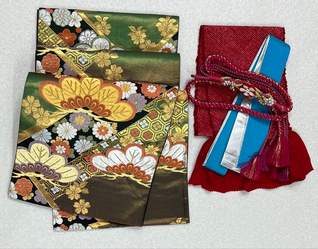 振り袖　フルセット　長襦袢付　落款入り　成人式　手描き　689