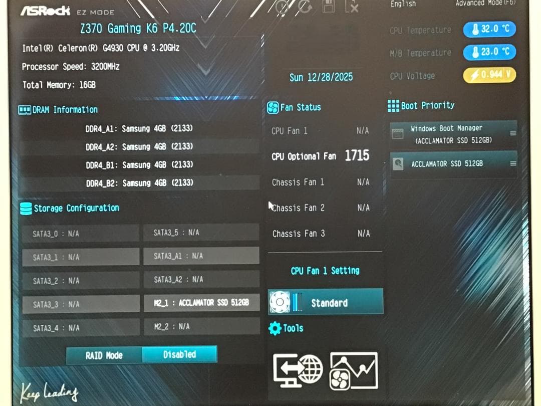 ASRock Fatal1ty Z370 Gaming K6 マザーボード
