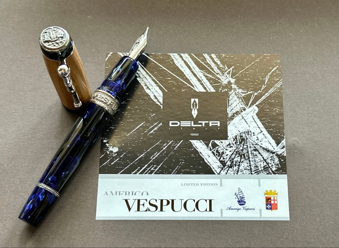 18金ペン先◆レア【新品】デルタ 『アメリゴ・ヴェスプッチ・１KS 』限定品