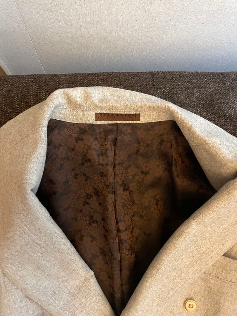 【美品】ユニバーサルランゲージ　カノニコ オフホワイト　ダブルブレストジャケット