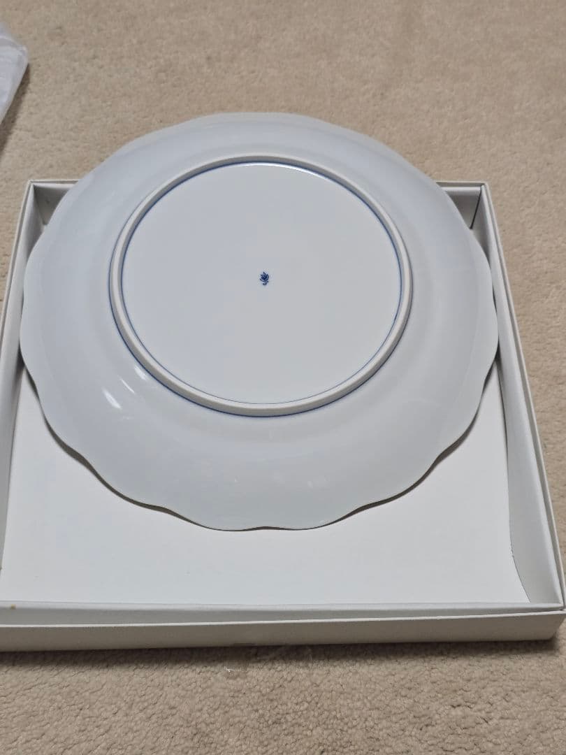 ​【特大31cm】香蘭社 染錦蘭 大皿 有田焼 金縁 飾り皿 盛り皿 高島屋