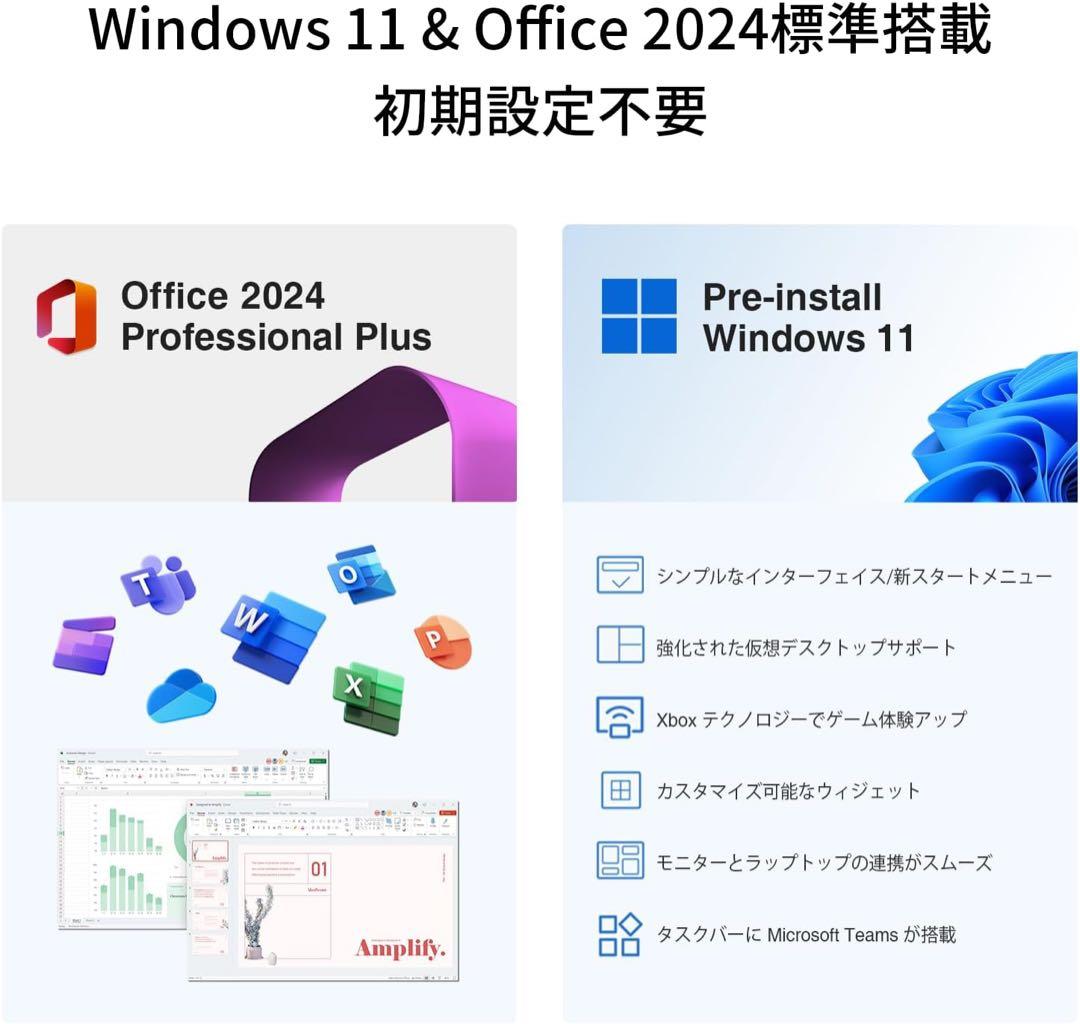 新品未使用 ノートパソコン 15.6インチ office搭載 ピンク win11