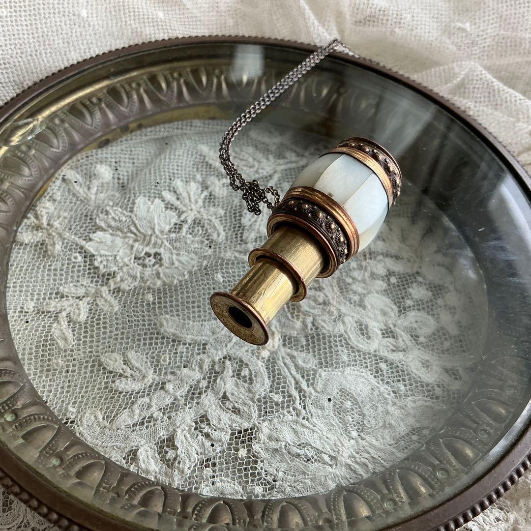 【専用】フランスアンティーク　ミニチュア　シアター望遠鏡　ペンダントトップ