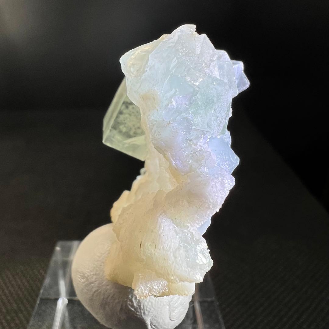 シャンファーリン産　雲雲モクモク(^^) マスカットグリーンフローライト