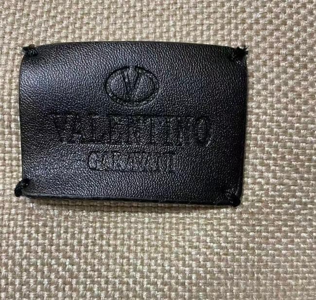 VALENTINO VLTN キャンバストートバッグ ベージュ ブラック