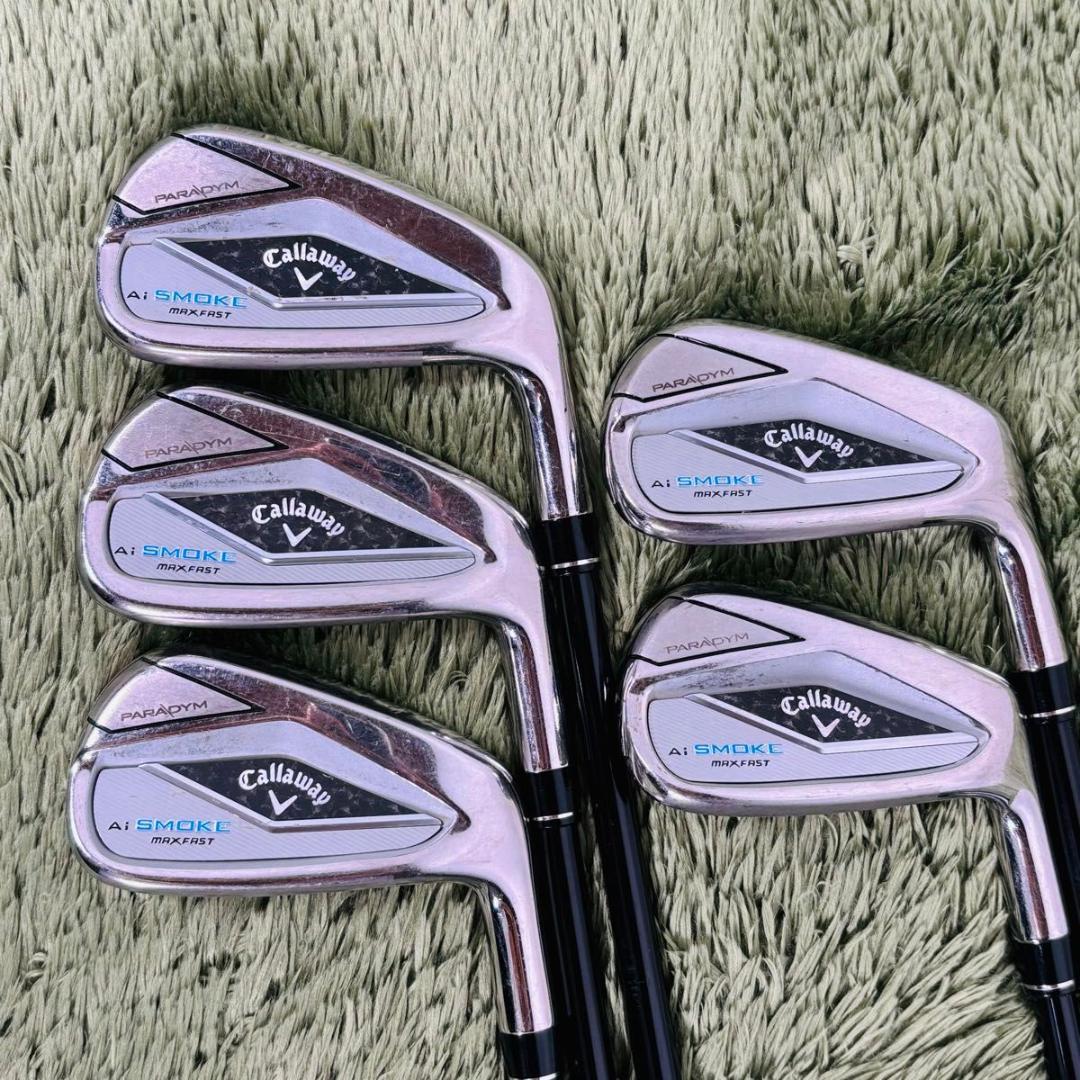 キャロウェイ パラダイムAiスモークマックスファスト アイアン5本セット メンズ