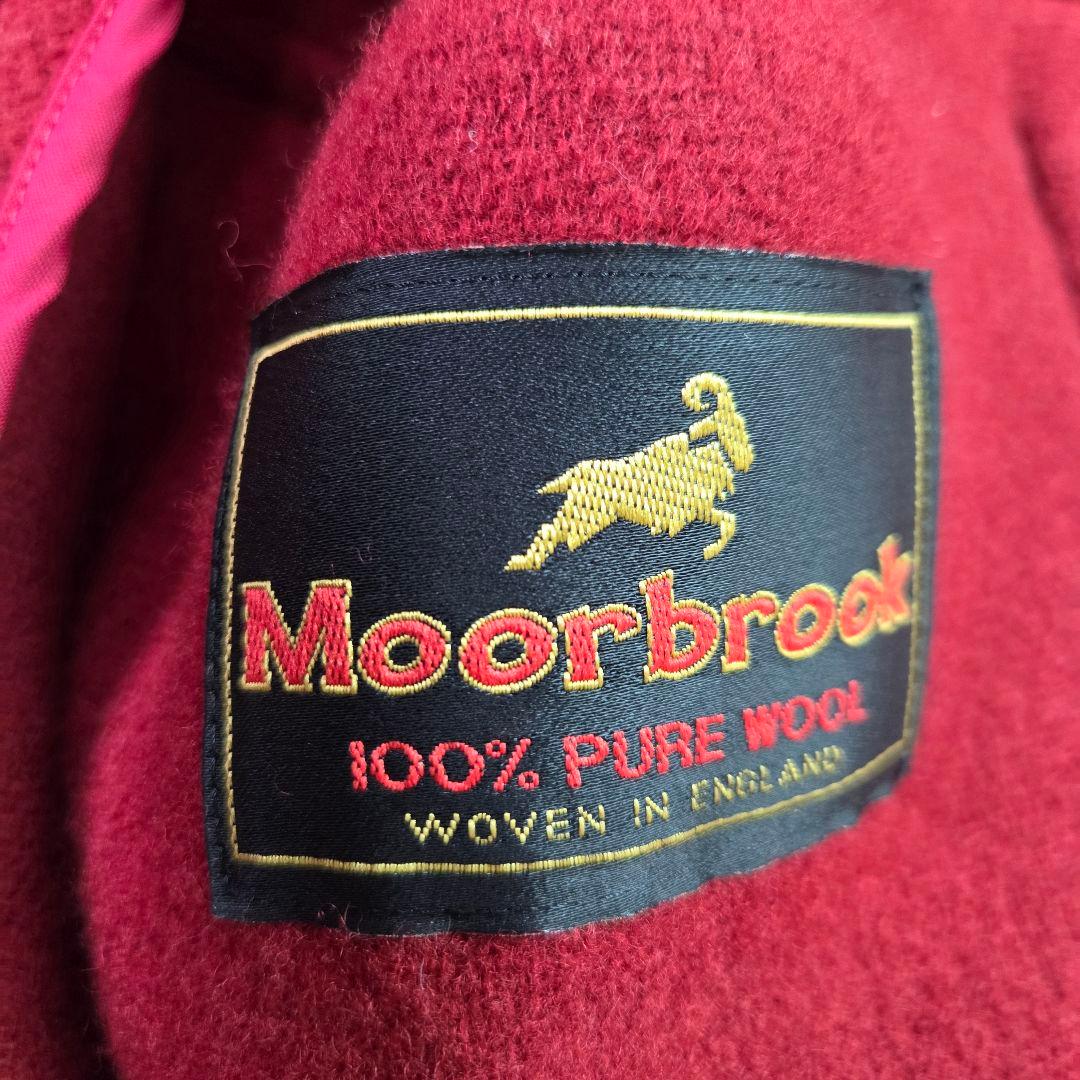 美品 ムーアブルック グランドバック 4L ヘリンボーン ダッフルコート 赤