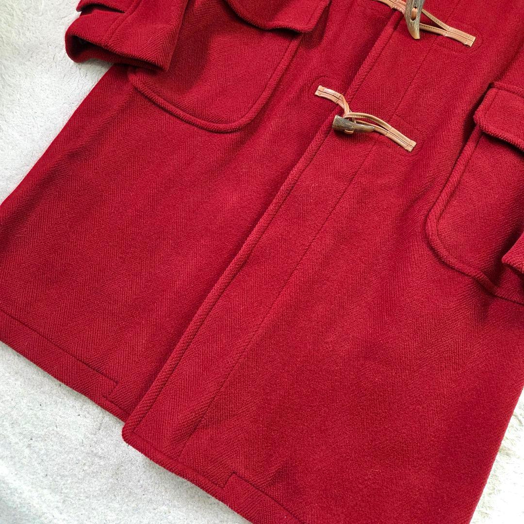 美品 ムーアブルック グランドバック 4L ヘリンボーン ダッフルコート 赤