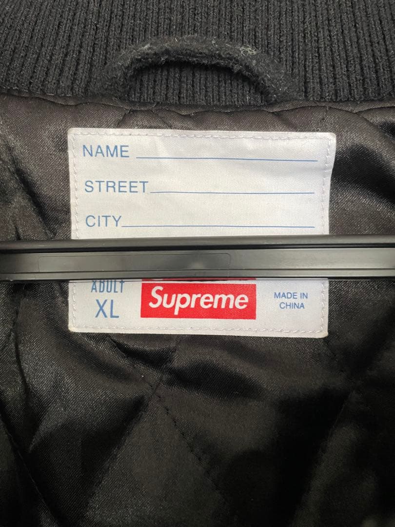 O*G様 supreme_スタジャン_24FW_黒_ブラック