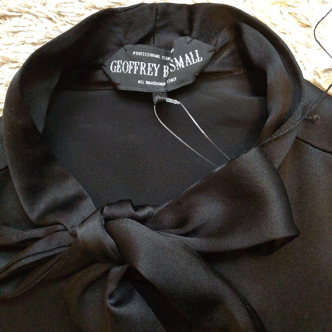 未使用タグ付き★GEOFFREY B.SMALL ブラックシルクボウタイブラウス