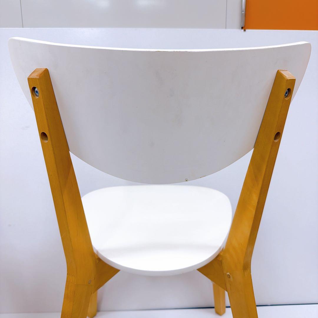 IKEA ノールドミーラ チェア 2脚セット ホワイト/バーチ