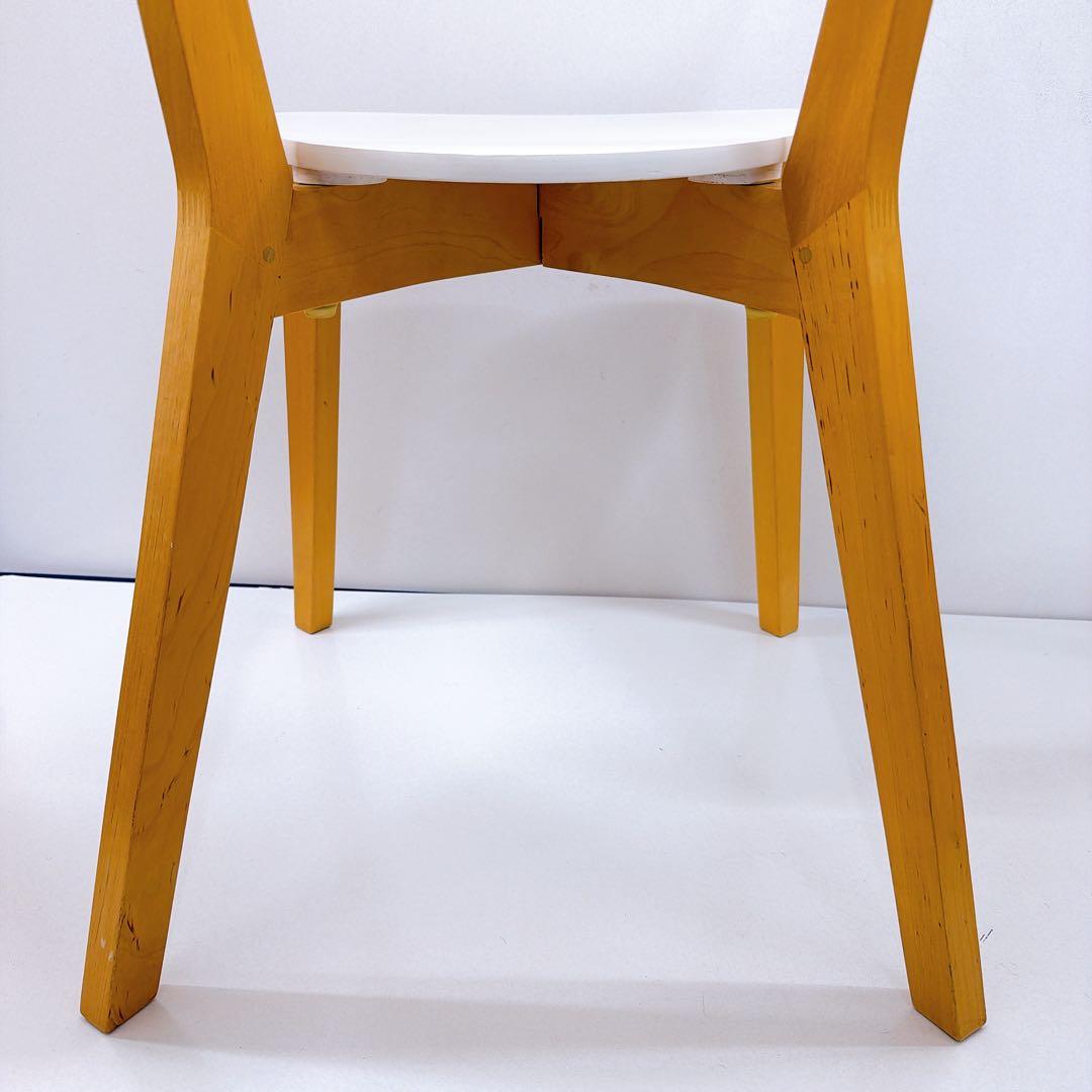IKEA ノールドミーラ チェア 2脚セット ホワイト/バーチ