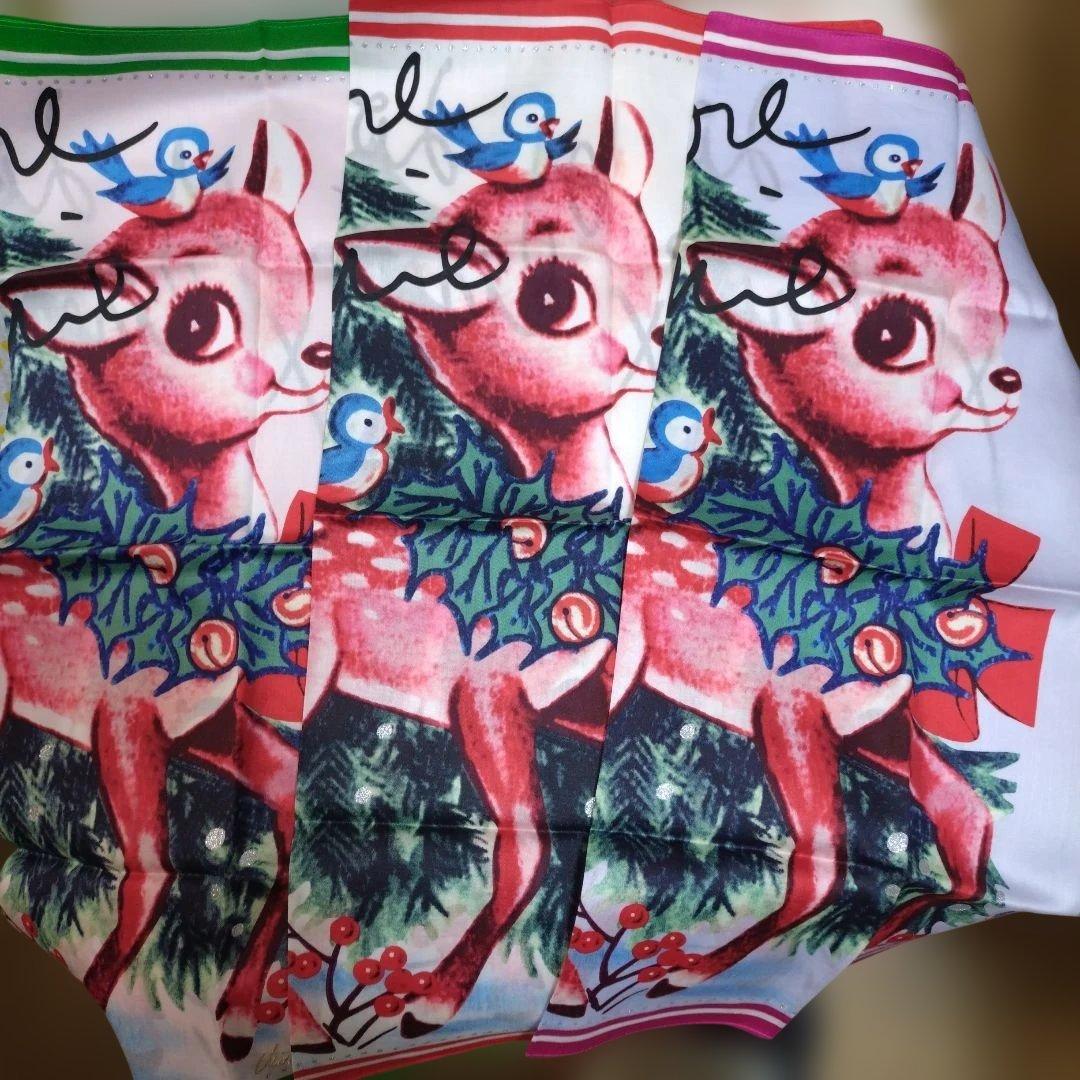 ヴィヴィアンウエストウッド　バンビ　大判ハンカチ　クリスマス