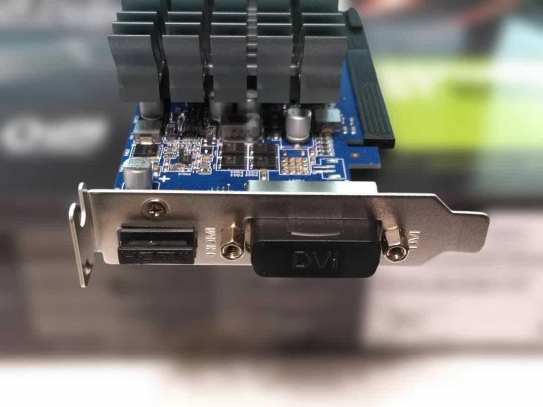 ASUS GT1030 2GB ファンレス 静音 ロープロファイル金具付 美品