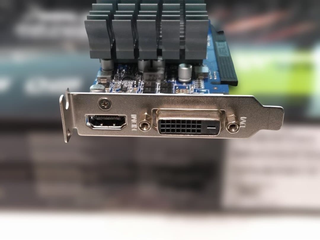 ASUS GT1030 2GB ファンレス 静音 ロープロファイル金具付 美品