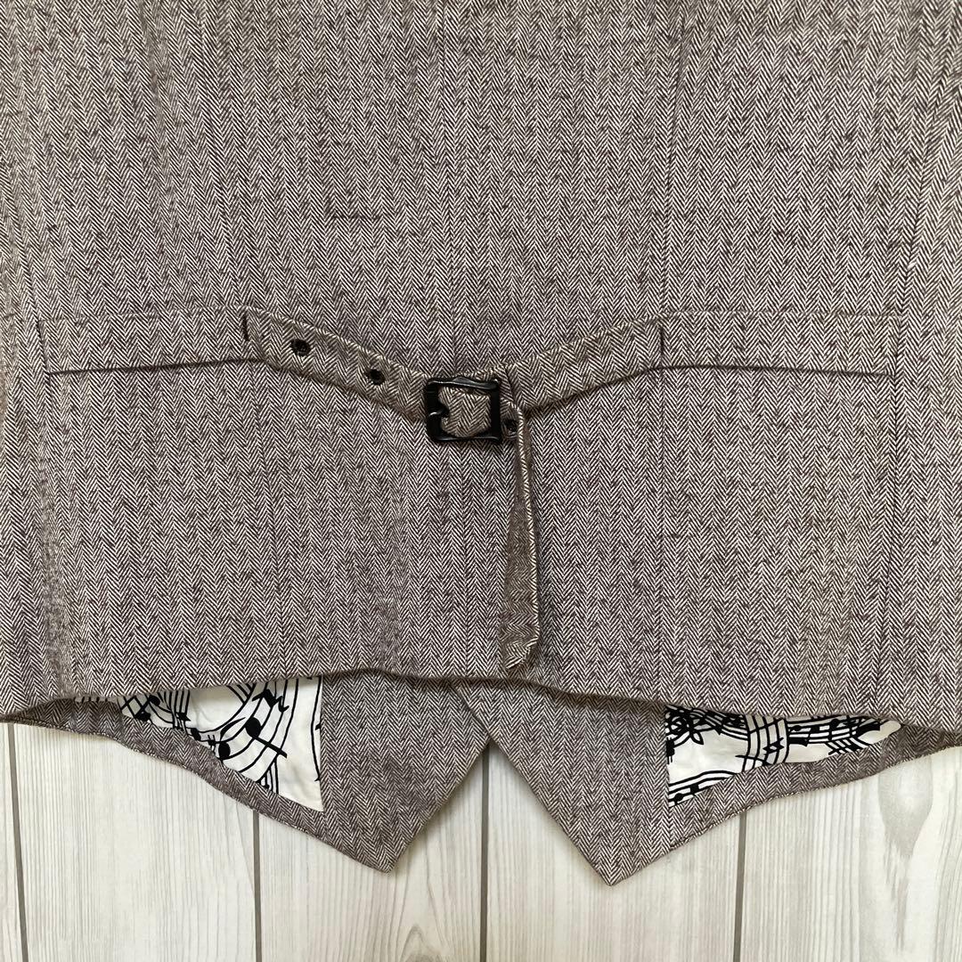 00s Number Nine ボタン テーラーベスト 音符 ナンバーナイン