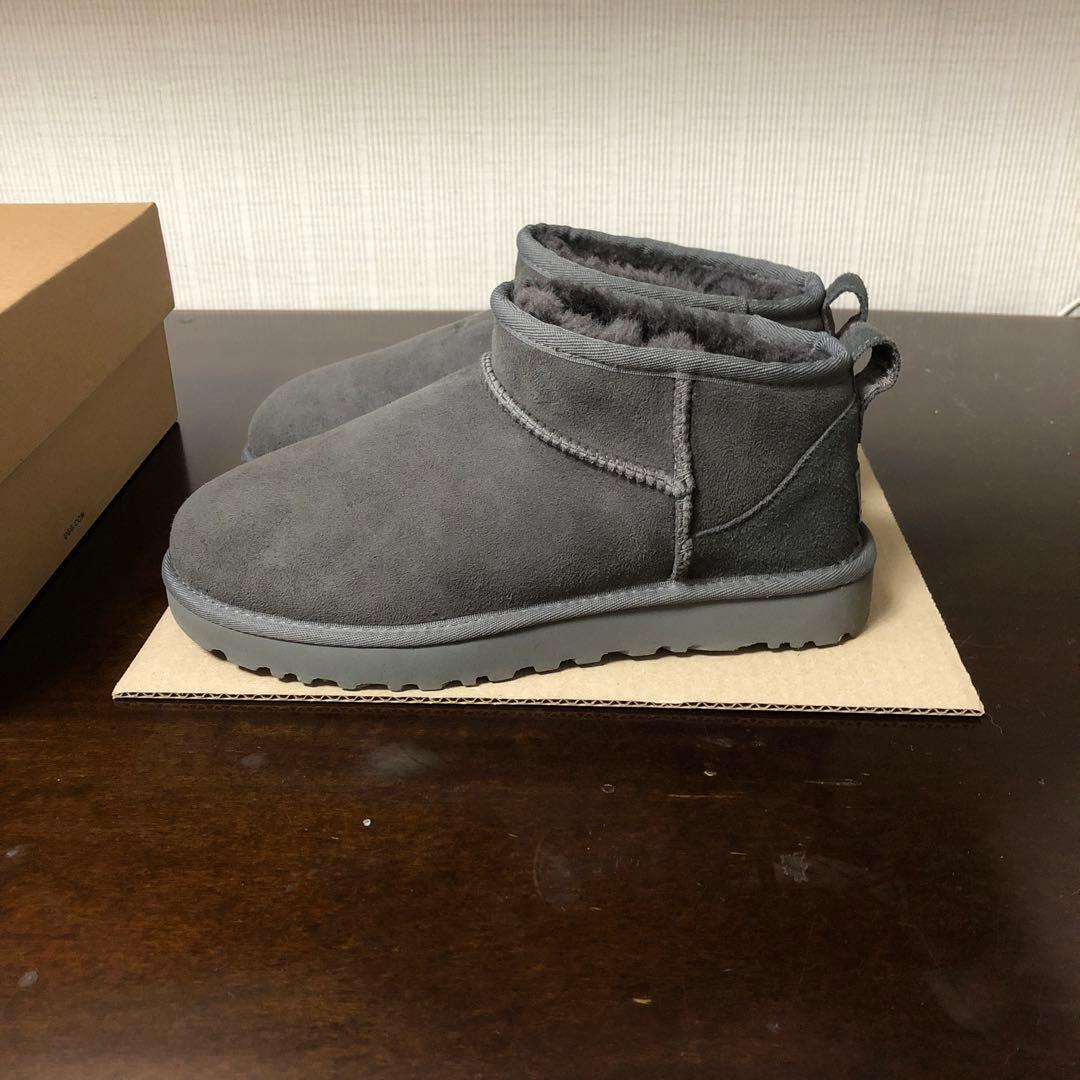 UGG W CLASSIC ULTRA MINI グレー 7