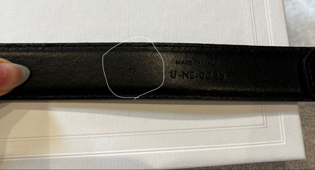 a*m様 CELINE セリーヌ トリオンフ ベルト ブラック　85