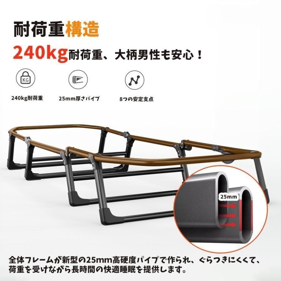 折りたたみベッド 60*180cm コンパクト 組立不要 軽量 折りたたみコット